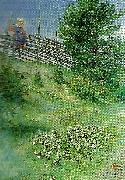 Carl Larsson flicka vid gardesgarden Sweden oil painting artist